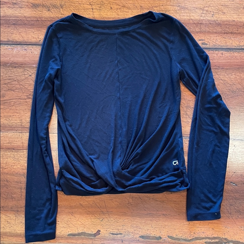 GAPFit | black Ribbed Tee | size small